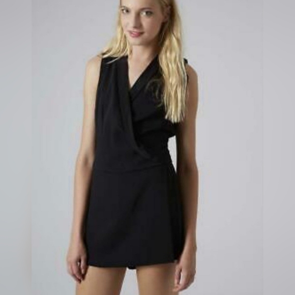 Topshop Pants - ♥️Topshop Black Tux Romper